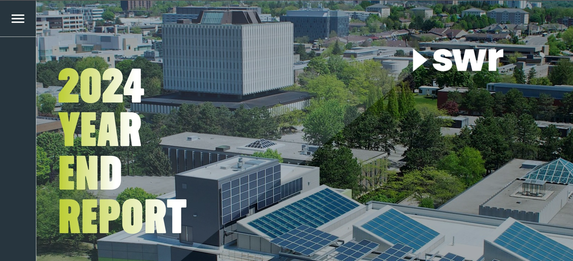 Sustainable Waterloo Region Year End Report 2024 hero image, designed by Matt Gustavel.